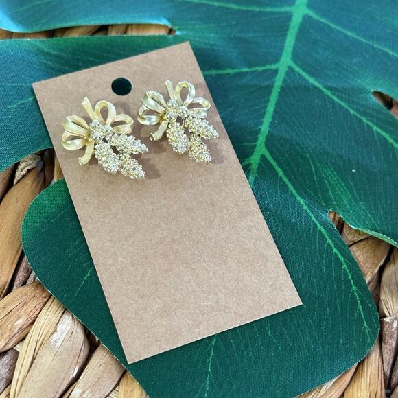 BOGO FREE GOLDEN CORN POST EARRINGS - Picture 1 of 4